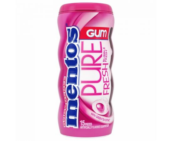 Mentos Gum Pure Fresh Bubble Fresh Pink 10x31.5g - Bulkbox Wholesale