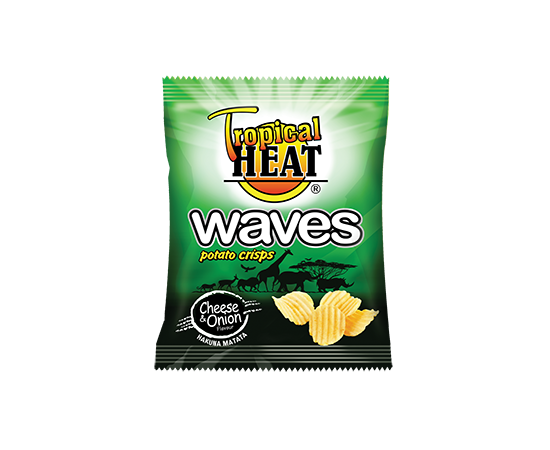 Tropical Heat Waves Crisps Cheese & Onion - Bulkbox Wholesale