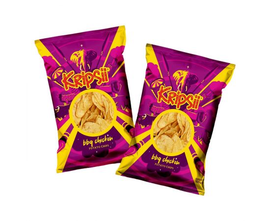 Kripsii Potato Crisps BBQ Chicken 24x100g - Bulkbox Wholesale