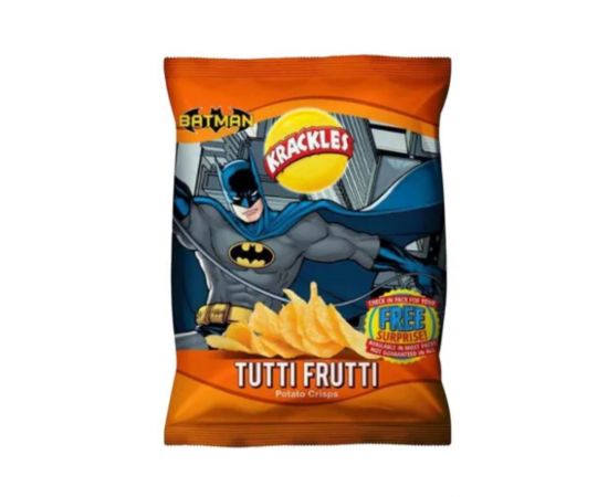 Krackles Potato Crisps WB Toon Tutti Frutti  48x30g - Bulkbox Wholesale