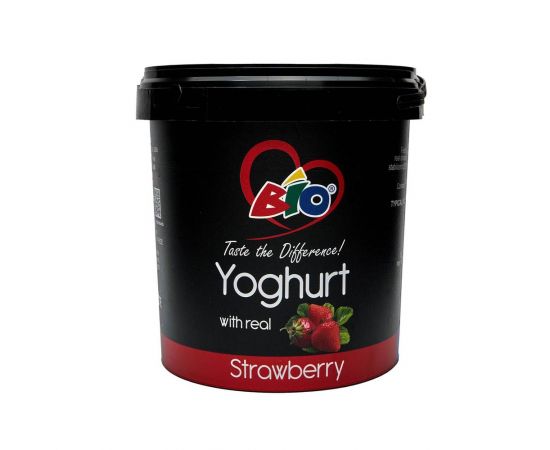 Bio Yoghurt Strawberry 1x1L - Bulkbox Wholesale