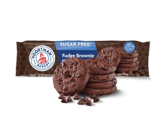 Voortman Fudge Brownie Chocolate Chip Cookies  6x225g - Bulkbox Wholesale