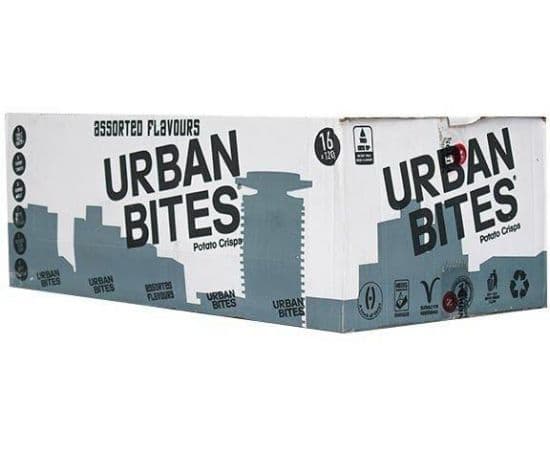 Urban Bites Assorted Crisps 16x120g - Bulkbox Wholesale