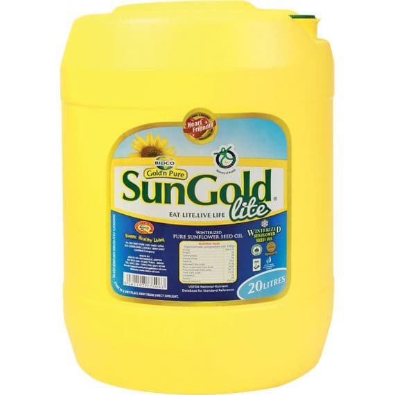 SUN GOLD SUNFLOWER OIL JERRYCAN 1X18KG - Bulkbox Wholesale