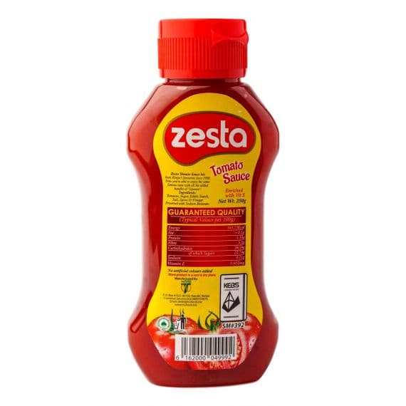 ZESTA TOMATO SAUCE 24X250G - Bulkbox Wholesale