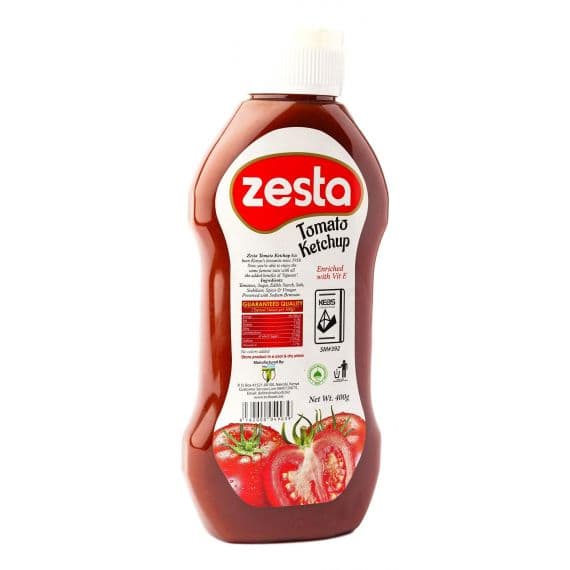 ZESTA TOMATO KETCHUP 24X400G - Bulkbox Wholesale