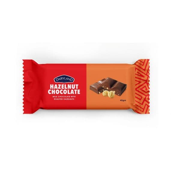 DAIRYLAND HAZELNUT CHOCOLATE 12X80G - Bulkbox Wholesale