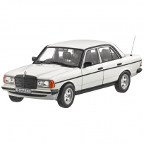 Mercedes 200 W123 (1980-1985) (белый), масштаб 1 : 18