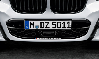 Глянцевая черная наклейка BMW M Performance для передней части автомобиля