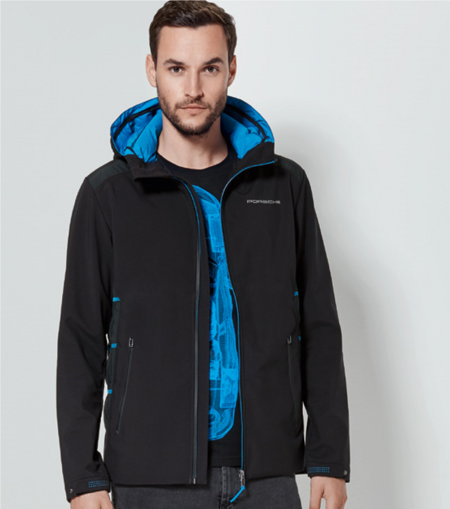 Мужская куртка – Taycan (черный/синий), M PORSCHE WAP60500M0LTYC