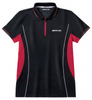 Мужская функциональная футболка поло – AMG (черный/красный/белый), M