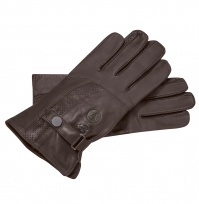 Мужские кожаные перчатки (темно-коричневый), 8