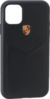 Чехол-накладка для iPhone 11 (кожаная поверхность с карманом для карт формата кредитной карты)