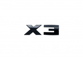 Эмблема черн. X3
