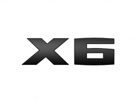 Эмблема черн. X6