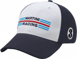 Бейсболка унисекс – MARTINI RACING® (темно-синий/белый)
