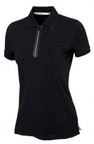 Женская футболка поло - AMG (черный/белый), XL