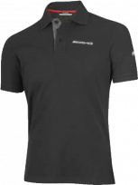 Мужская футболка поло - AMG (черный), M