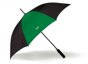 Зонт-трость MINI Contrast Panel (черный/зеленый)