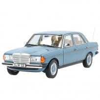Mercedes 200 W123 (1980-1985) (голубой), масштаб 1 : 18