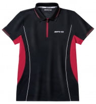 Мужская функциональная футболка поло – AMG (черный/красный/белый), XXL