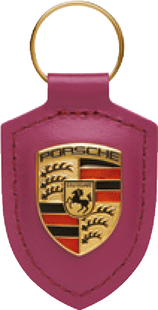 Брелок для ключей с гербом Porsche (рубиновая звезда) PORSCHE WAP0500300MM3B