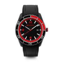 Мужские часы Audi Sport - Четыре кольца (черный/красный)
