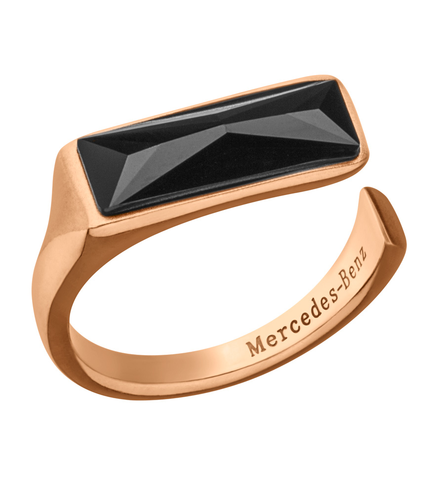 Кольцо Kristall (розовое золото/черный) MERCEDES-BENZ B66953601