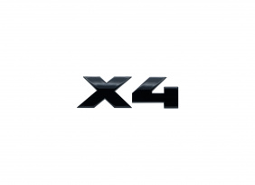 Эмблема черн. X4