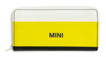 Бумажник MINI Tricolour Block (белый/черный/желтый)