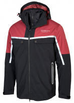 Мужская куртка "2 в 1" (черный/красный), XL