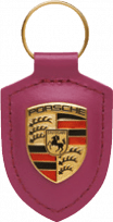 Брелок для ключей с гербом Porsche (рубиновая звезда)