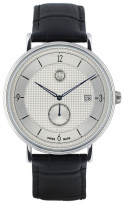 Наручные часы с секундным циферблатом Classic мужские (серебристый/синий)