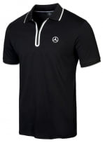 Мужская футболка поло (черный), XL