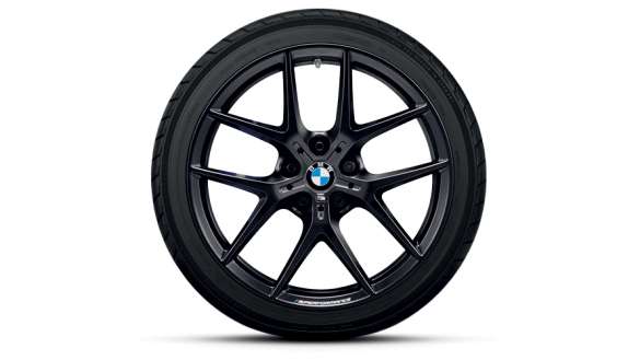 Комплект колес летних в сборе 18" Y-Spoke 554M Performance black matt BMW 36110077824
