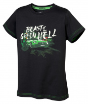 Детская футболка – AMG (черный/зеленый), 140-146