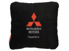 Подушка автомобильная mitsubishi сushion, black