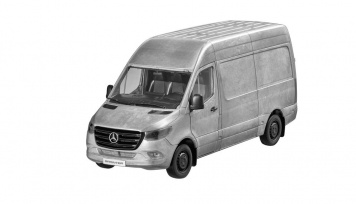Модель Sprinter, Panel Van, silver-coloured 1:18