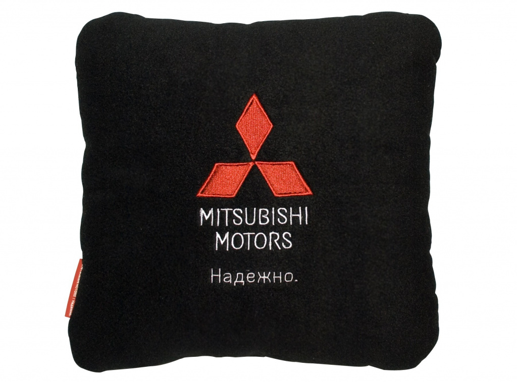 Подушка автомобильная mitsubishi сushion, black MITSUBISHI RU000023