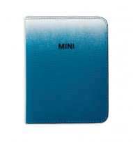Обложка для паспорта MINI (белый/голубой)