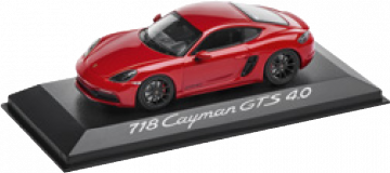 Масштабная модель 718 Cayman GTS 4.0 (карминовый красный), масштаб 1 : 43 