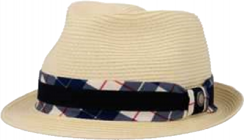 Фетровая шляпа (природный/темно-синий), L