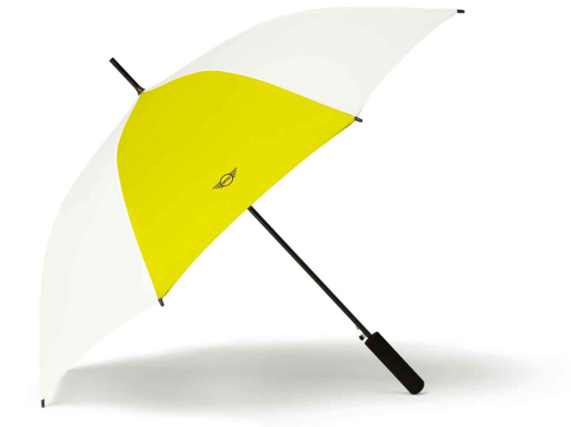 Зонт-трость MINI Contrast Panel (Белый/Желтый) BMW 80235A0A684
