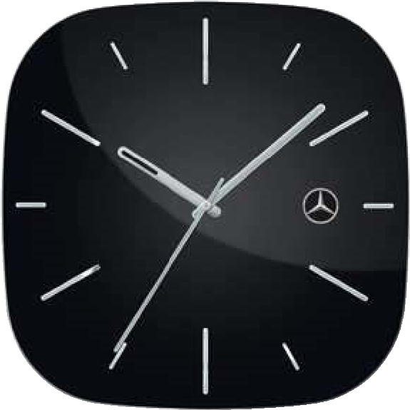 Настенные часы Business (черный/серебристый) MERCEDES-BENZ B66956169