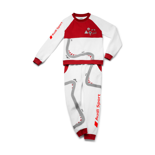 Детская пижама - Audi Sport (белый/красный), 134/140 VAG 3201900507