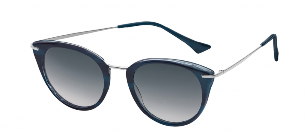 Солнцезащитные очки Casual женские (синий/серебристый) MERCEDES-BENZ B66955788