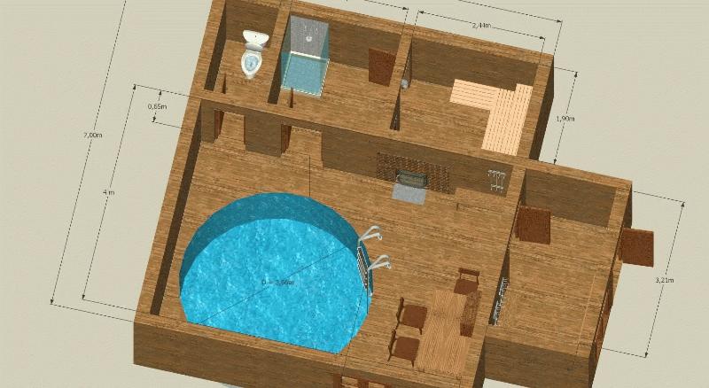 Планировка бани с бассейном важный этап строительства