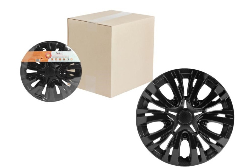 Колпаки колесные 13   Лион  карбон, черный цвет AIRLINE комплект 2 штуки (2) Арт. AWCC-13-04