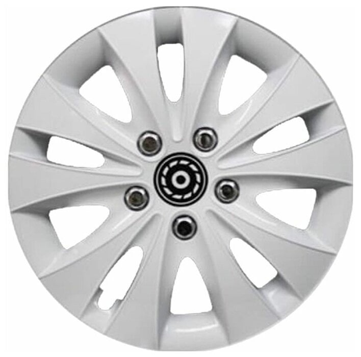 Колпаки на колеса R13 ШТОРМ БЕЛЫЙ (4шт) (2) Арт. 13-050-5-X-BI