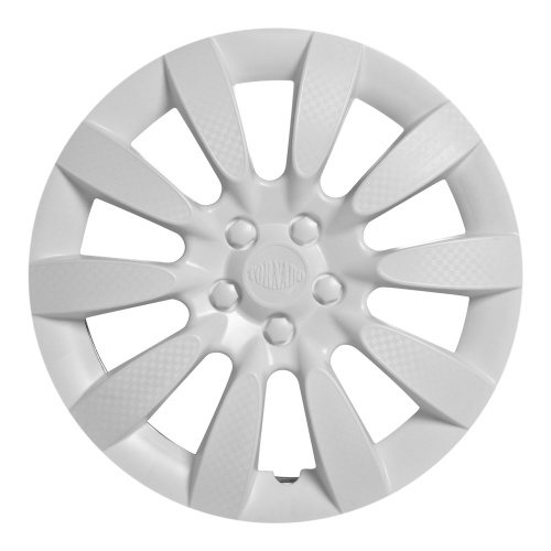 Колпаки колесные 13   Торнадо  карбон, белый цвет AIRLINE комплект 2 штуки (1) Арт. AWCC-13-08